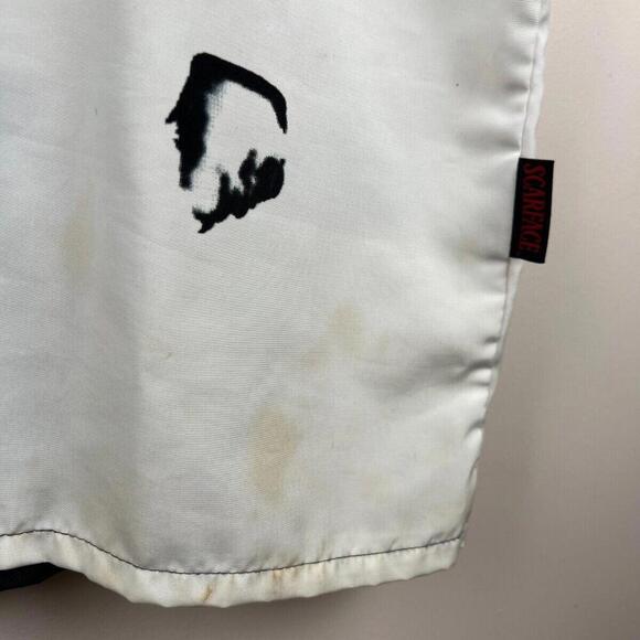 Vintage Scarface Tony Montana Universal Studios Dragonfly Button Shirt Sz L - Picture 6 of 7